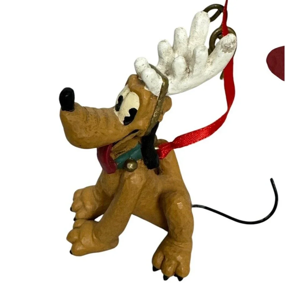 Midwest of Cannon Falls Disney Mickey Mouse Pluto & Goofy Sleigh Ornament - Flaw